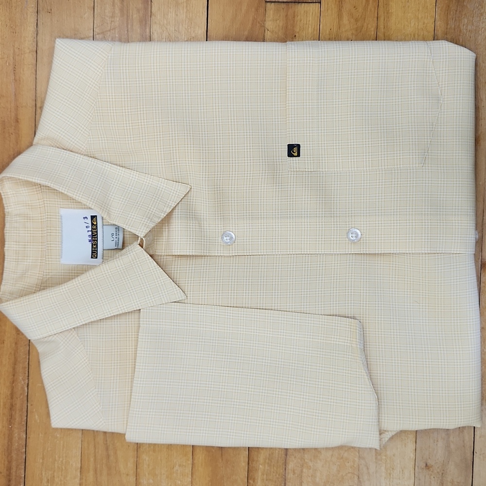 Vintage Quiksilver Short Sleeve Shirt – Yellow Check